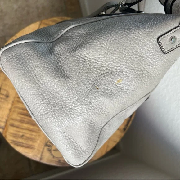 Michael Kors Gilmore East West Satchel Pebbled Leather Bag - Picture 8 of 17